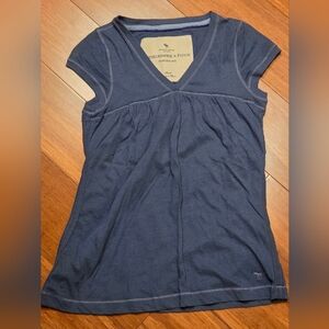 Abercrombie & Fitch Blue V-Neck Top